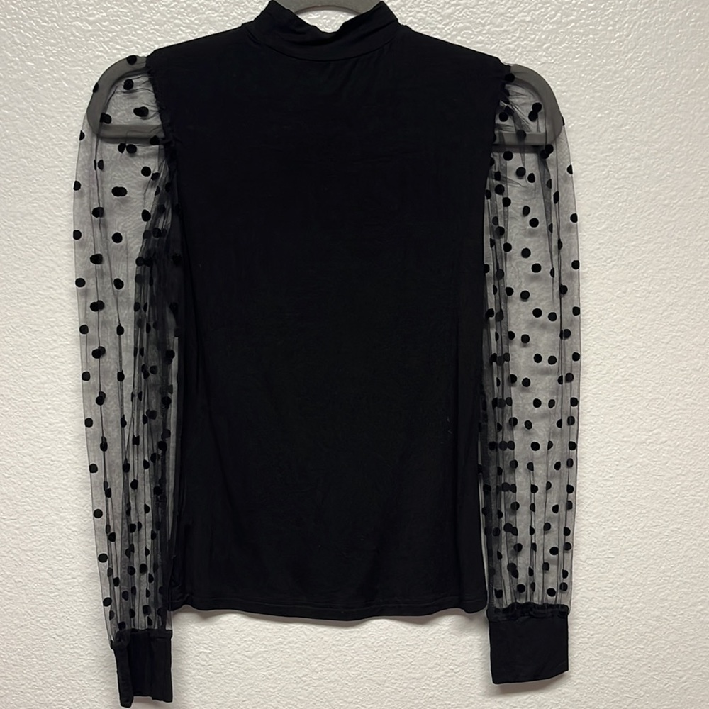 🎉HostPick🎉SHEIN Polka Dot Bishop Sleeve Top - Picture 5 of 6